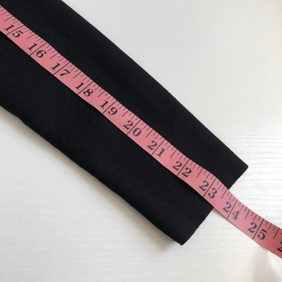 Scott Taylor Open Front Cardigan Black Ribbed Knit Women's Size Large - Picture 8 of 10